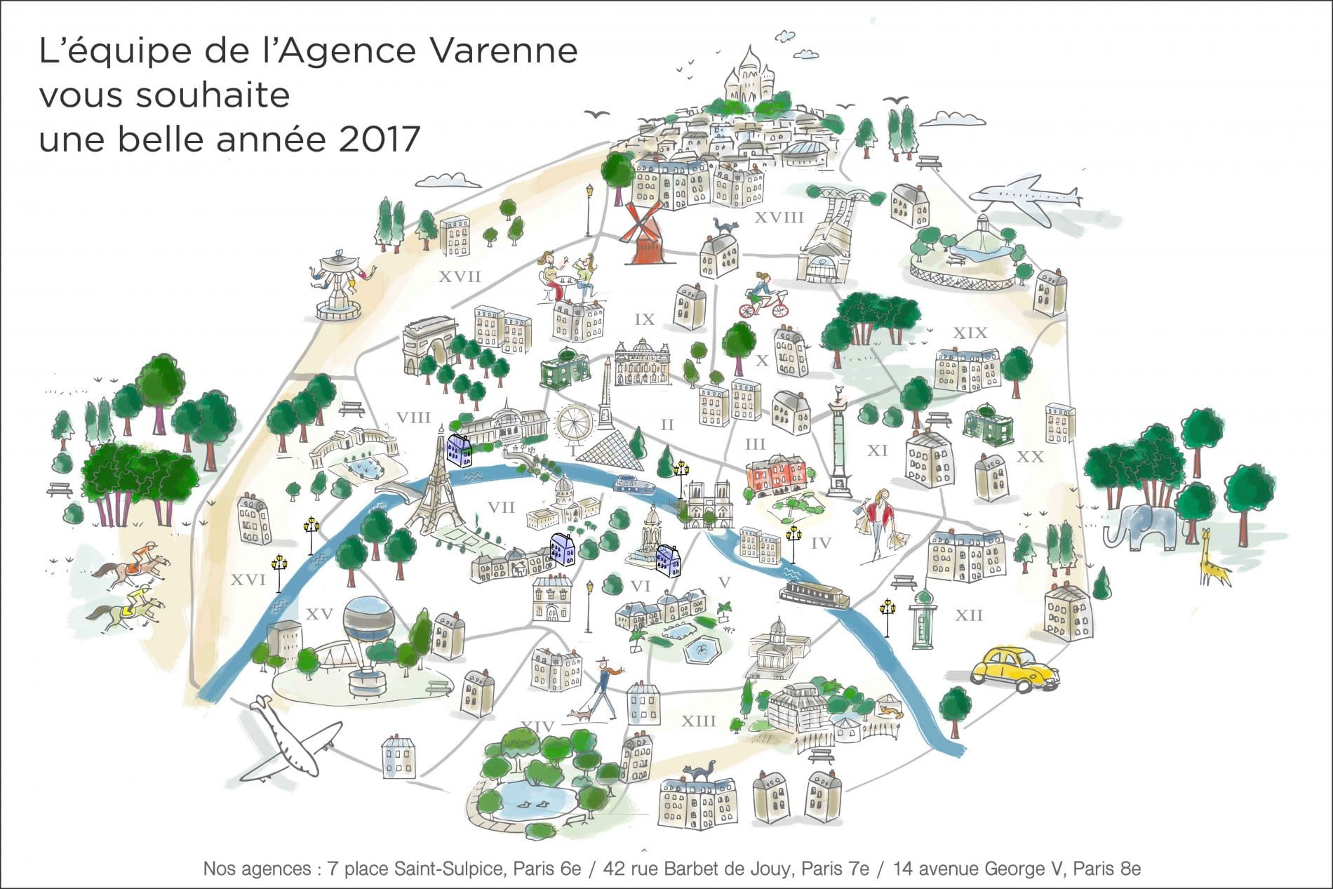 The Agence Varenne wishes you a beautiful year 2017